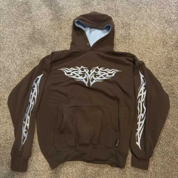 JNCO White Logo Brown Hoodie