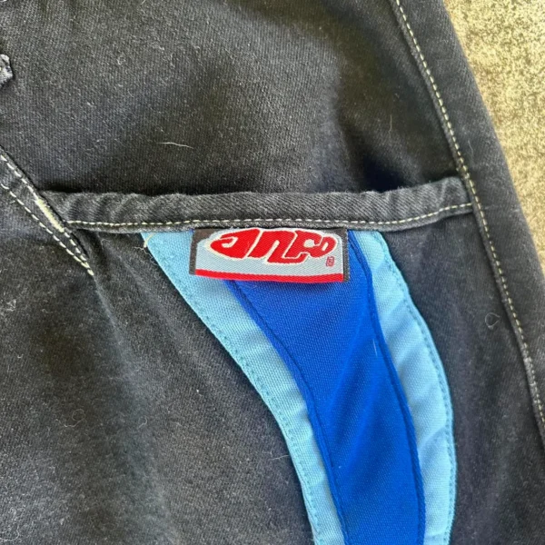 JNCO Men's Blue and Black Jeans