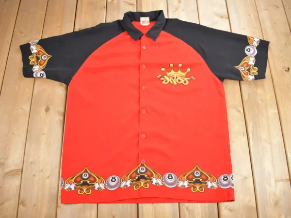 Vintage 1990s JNCO 8 Ball Bowling Shirt