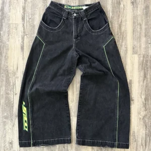 Y2K Jnco Sequencer Black Denim Jeans