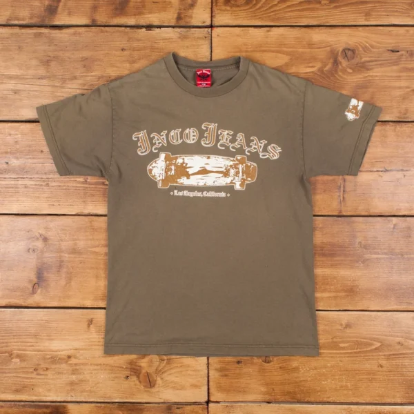 JNCO Jeans Skateboard Los Angeles Brown Tee